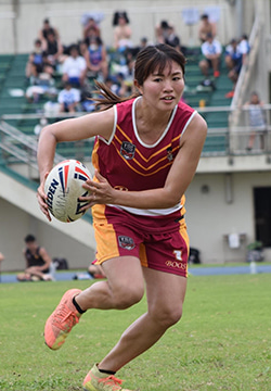 タッチラグビー 矢後江瑠さん