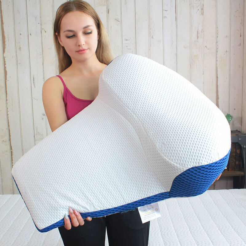 巻き肩・猫背を伸ばすマットレスピロー ［ブルーブラッド Prana