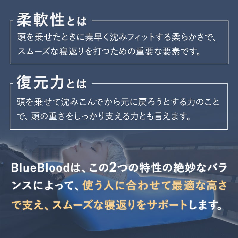 柔軟性と復元力でスムーズな寝返りをサポート