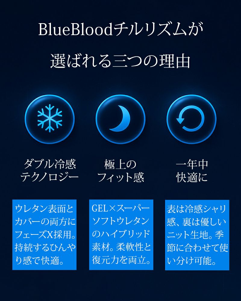 温度調整まくらチルリズム