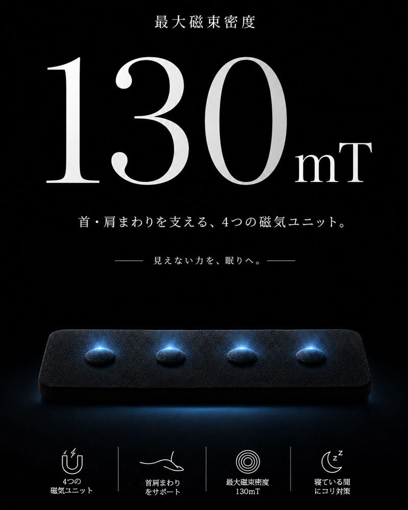 最大磁束密度130mT