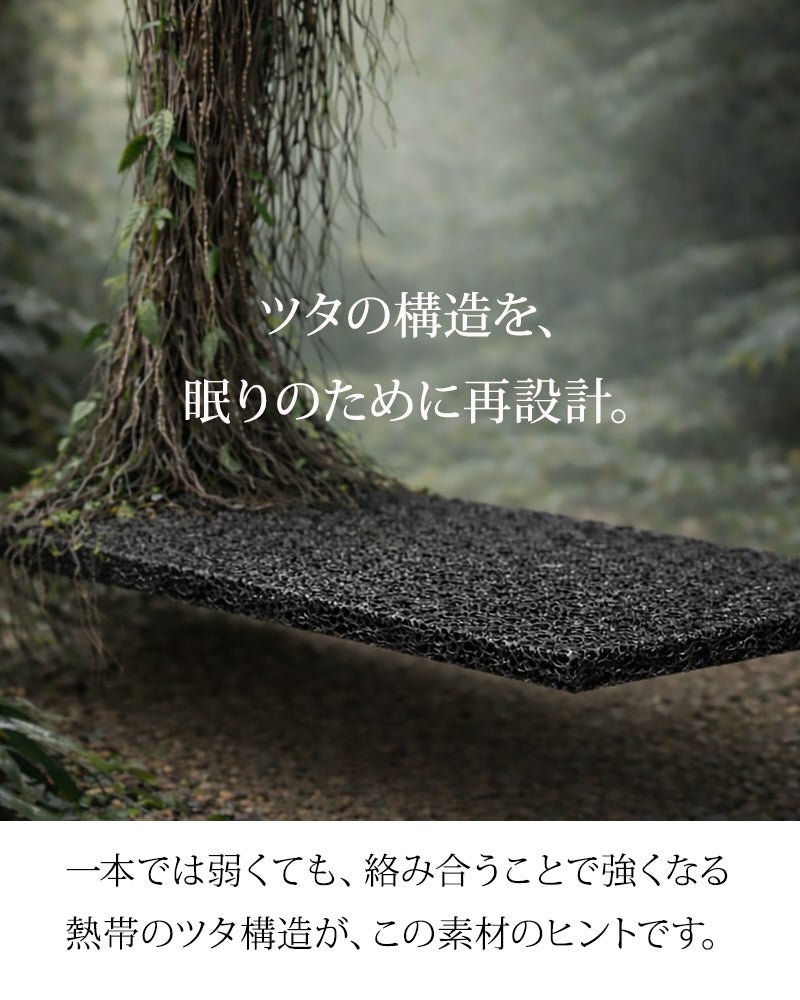 ツタ構造を模したバイオミミクリー素材
