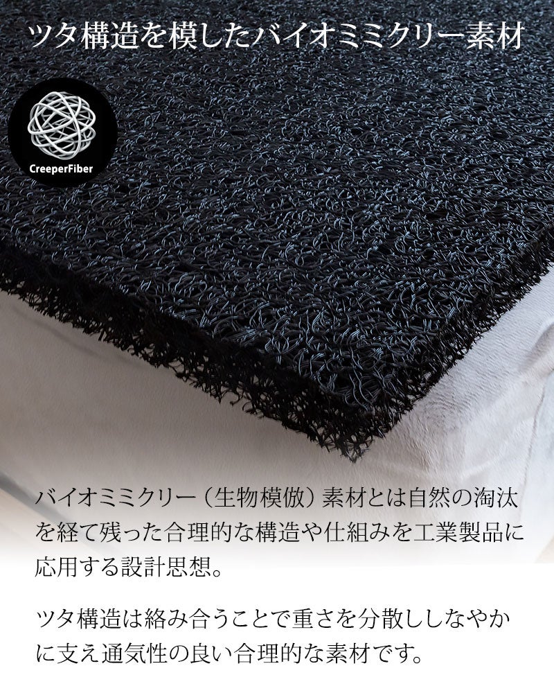 ツタ構造を模したバイオミミクリー素材