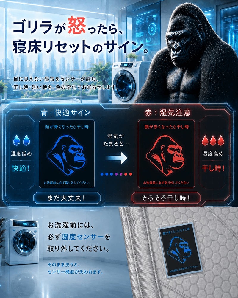 ゴリラが怒ったら寝床リセットのサイン