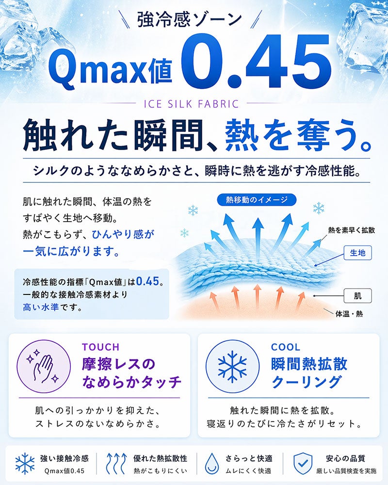 触れた瞬間ひんやり