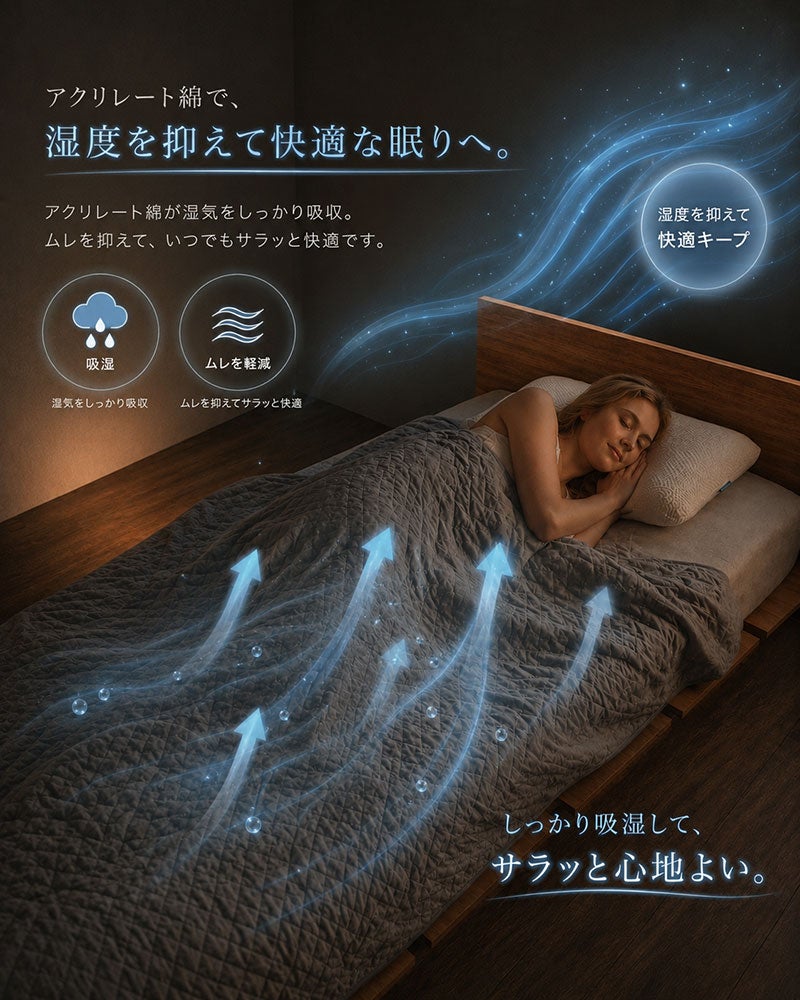 寝苦しさの原因、湿気をコントロールして快眠