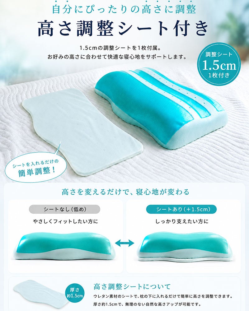 高さ調整シート付き